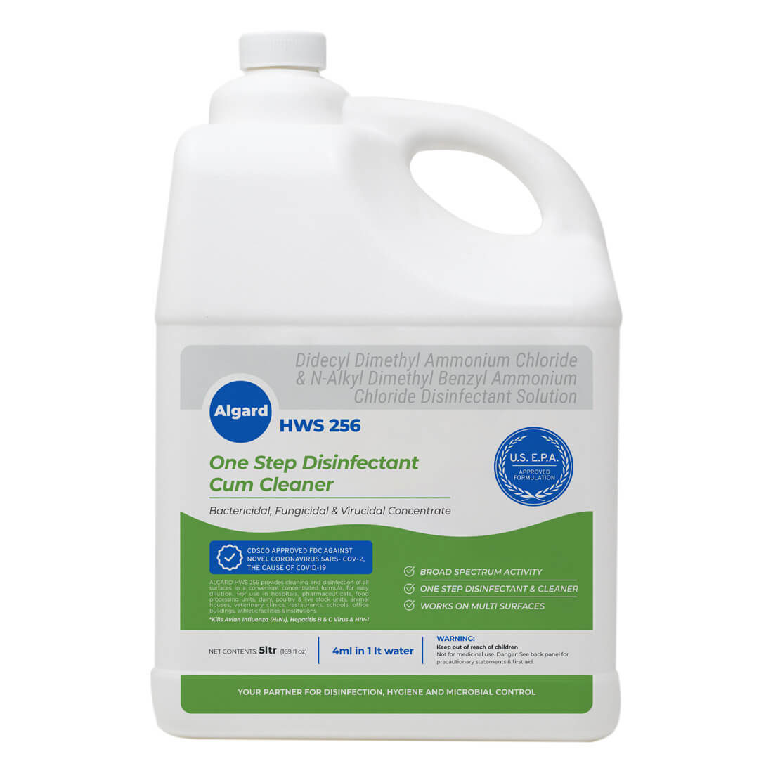 Algard HWS 256® – One Step Disinfectant Cum Cleaner